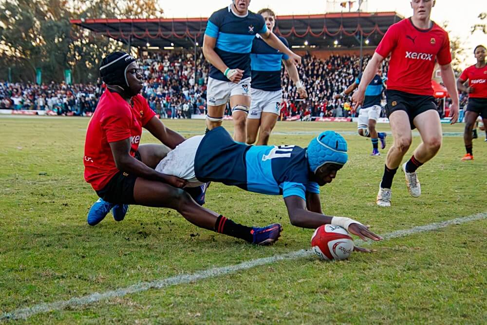 A try right at the death saw St Andrew's College to victory over Kingswood in a heart-stopping K-Day thriller. Photo: St Andrew's College on Facebook.