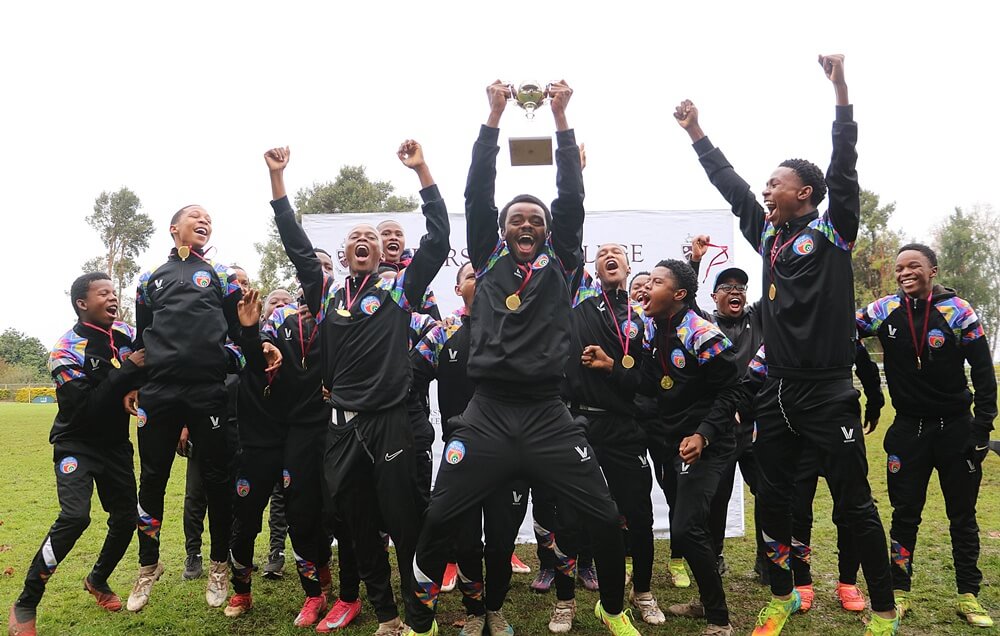 Pinetown Boys' High lifted the Kearsney Soccer Tournament title for a second year in succession only three weeks after winning the Kloof High Football Tournament. Photo: Gabrielle Swanepoel.
