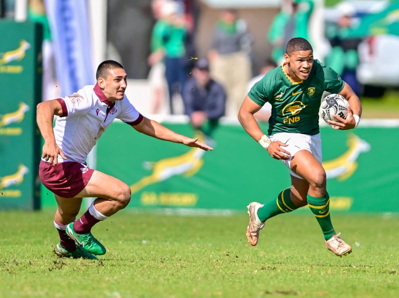 Turner, Nelson shine in nine-try SA u18A romp against Georgia