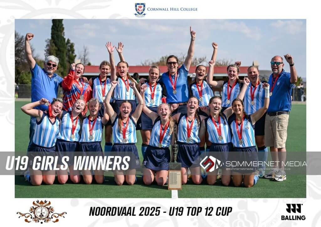 Hoërskool Noordheuwel defeated Monument 4-1 to lift the 2025 Noordvaal Cup. Photo: Marius Esterhuizen
