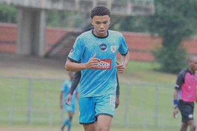 Dayyan Fudu scores his first goal for Durban City