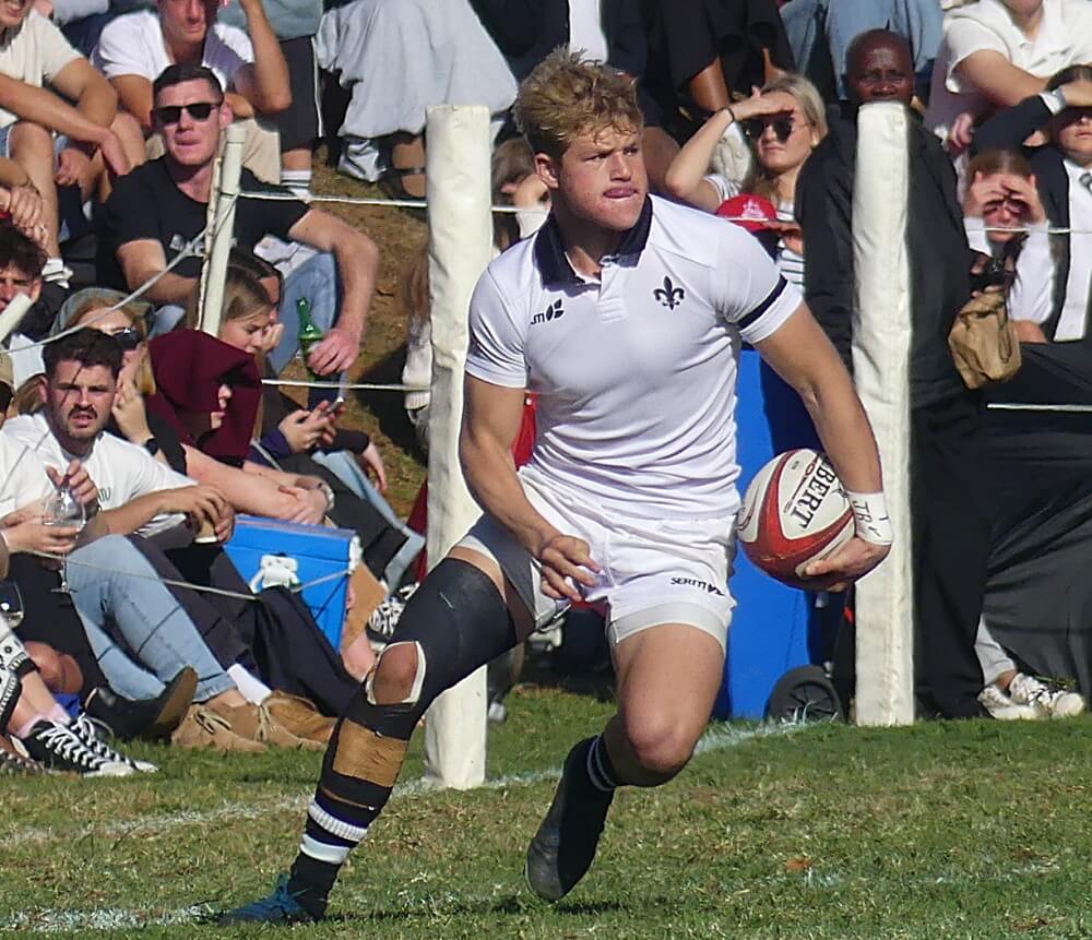Guy Fender offers a veteran presence and a tough physical edge at outside centre for Hilton College. Photo: Brad Morgan.