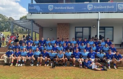 Rugby played, friends made. Northcliff High and Windhoek High share a photo after a fantastic contest. Photo: Northcliff High School on Facebook.