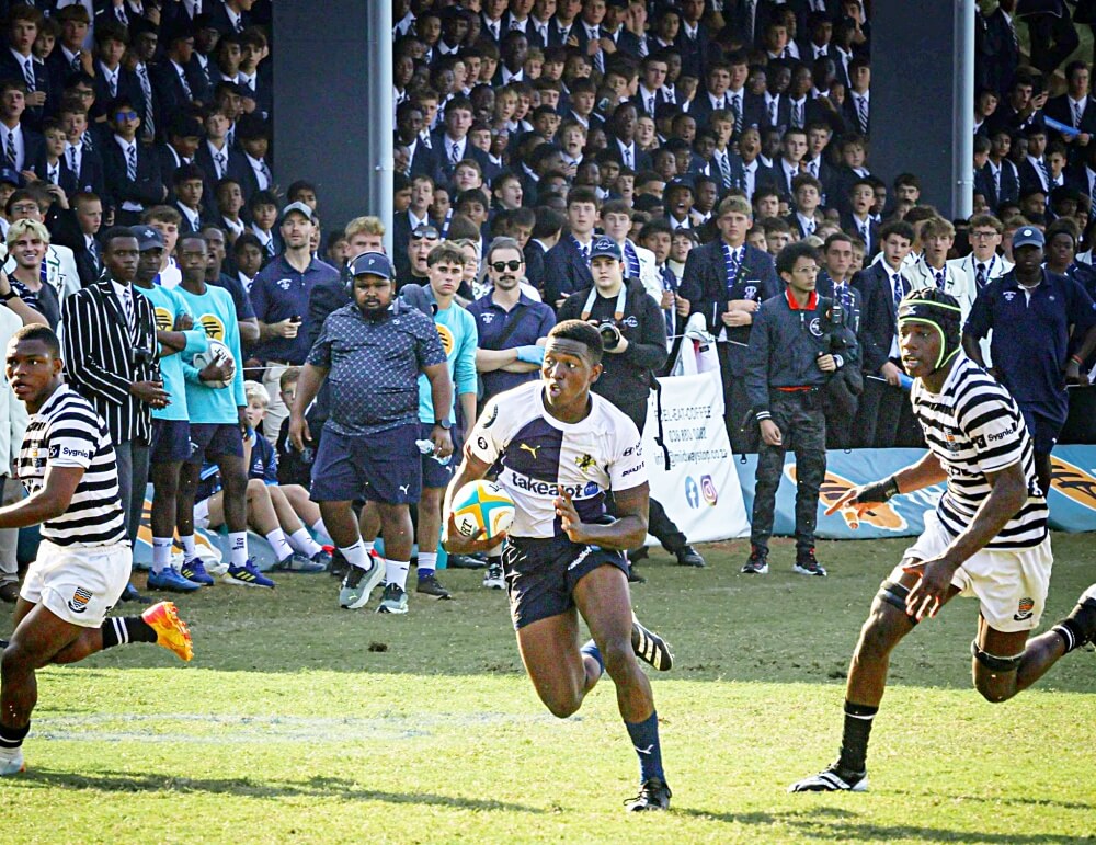 Northwood blunted Jeppe's attack and scored three unanswered tries in a 30-6 win over the visitors on Reece-Edwards Field on Saturday. Photo: Northwood School on Facebook.