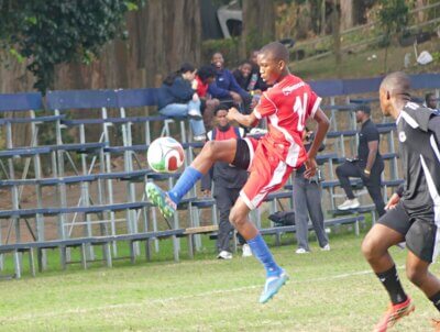 Nilgiri took the game to New Forest from the first whistle, but the boys in black stood firm and eventually triumphed after a penalty shootout. Photo: Brad Morgan.