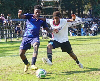 Nqabakazulu edged out Virginia High in a tight battle between two of the title favourites. Photo: Brad Morgan.