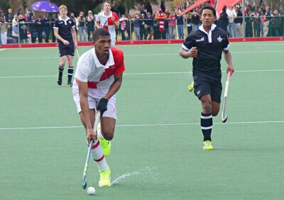 Captain Thandanani Zuma put in a strong shift in the midfield to help Michaelhouse win both of their matches against Hilton in 2026. Photo: Brad Morgan.