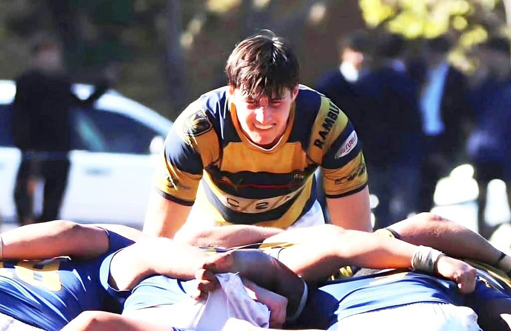Playing at eighthman and captaining Hoërskool Durbanville, Muller Janse van Vuuren provides the side with a powerful attacking and defensive force off the back of the scrum. Photo: Supplied.