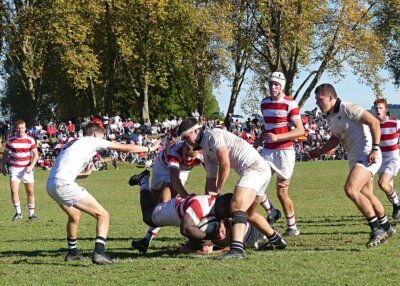 Loosehead prop Aphelele Chamane is more than a strong scrummager. He's a force all around the field for Michaelhouse. Photo: Brad Morgan.