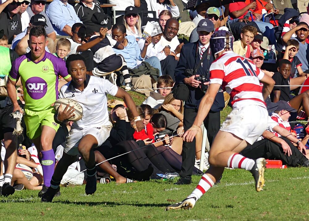 Tom Gurupira scored a try for Hilton College in a tight two-point win over Michaelhouse in May. Photo: Brad Morgan.