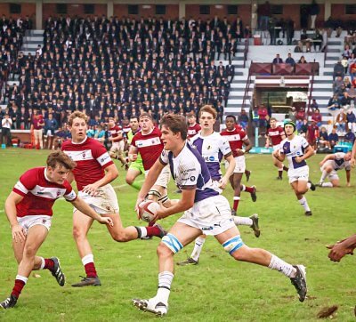 Northwood scored four tries in the second half to lift themselves to victory at Kearsney. Photo: Northwood School on Facebook.