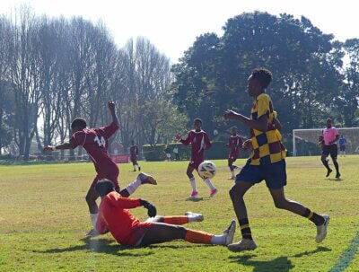 The hosts, Kearsney College, beat Trinityhouse Randpark Ridge in their opening game. Photo: Brad Morgan.