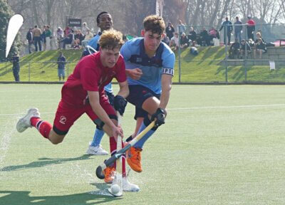 Luke Mason scored Eastern Province's second goal, which earned them a 2-2 draw with Northern Gauteng A and a place in the semi-finals. Photo: Brad Morgan.