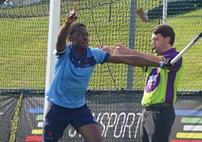 Rorisang Boshimane celebrates scoring Northern Gauteng's second goal, which put them into a 2-1 lead. Photo: Brad Morgan.