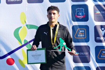 KZN Coastal A captain Ryde Brisset was named the Player of the Tournament. Photo: Brad Morgan.