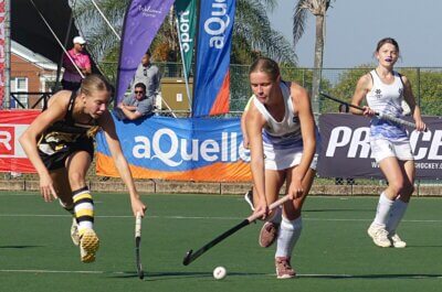 St John's DSG exerted pressure on Our Lady of Fatima, especially in the first half of the final, but the Durban school played with composure and scored the only goal of the game in the second half. Photo: Brad Morgan.