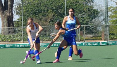 There was little to separate Our Lady of Fatima and St Mary's DSG (Kloof), but the tournament newcomers ensured that the girls' competition produced a new champion. Photo: Brad Morgan.