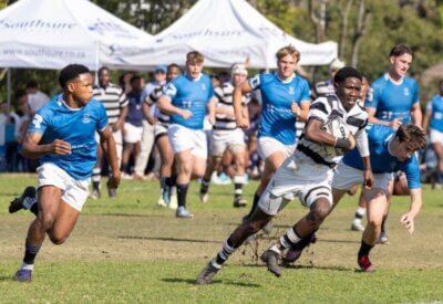 Grey High and Selborne College scored 108 points between them in very competitive and entertaining 1st XV clash on the Kolisi Field. Photo: Selborne College on Facebook.