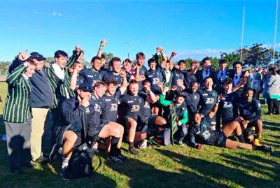 On a day when most results went Bradnwag's way, the Pearson 1st XV scored a big win for the visitors. Photo: Pearson High on Facebook.