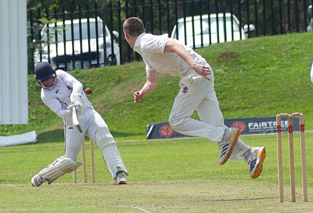 Some lusty late-innings hitting by Christiaan Fouché helped Paul Roos to 302/5 against Maritzburg College. Photo: Brad Morgan.