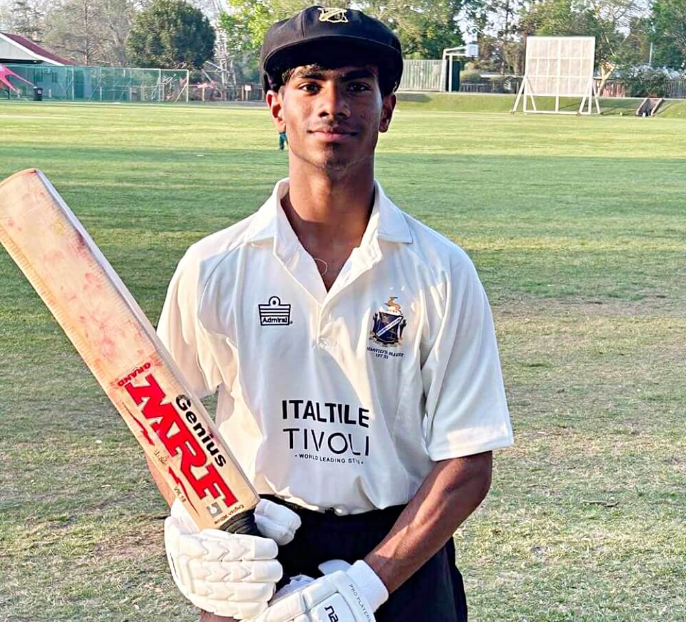 Sohail Seonath played a captain's innings to lead St David's Marist Inanda to a big victory over the Tuskers Invitation XI. Photo: Supplied.