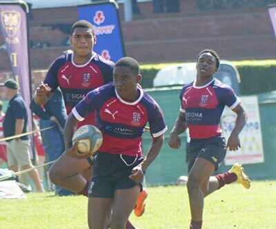 Westville Boys' High has won two of the three Clover High School Sevens Series events they have contested this year, and they'll be focused on defending the Champion of Champions' title in Potchefstroom. Photo: Brad Morgan.