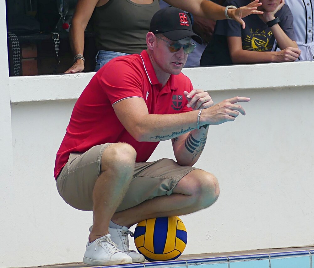 Clifton College's 1st team coach and Director of Sport, Pierre le Roux, says the there is no outright favourite to win the 2026 Clifton Water Polo Tournament. Photo: Brad Morgan.