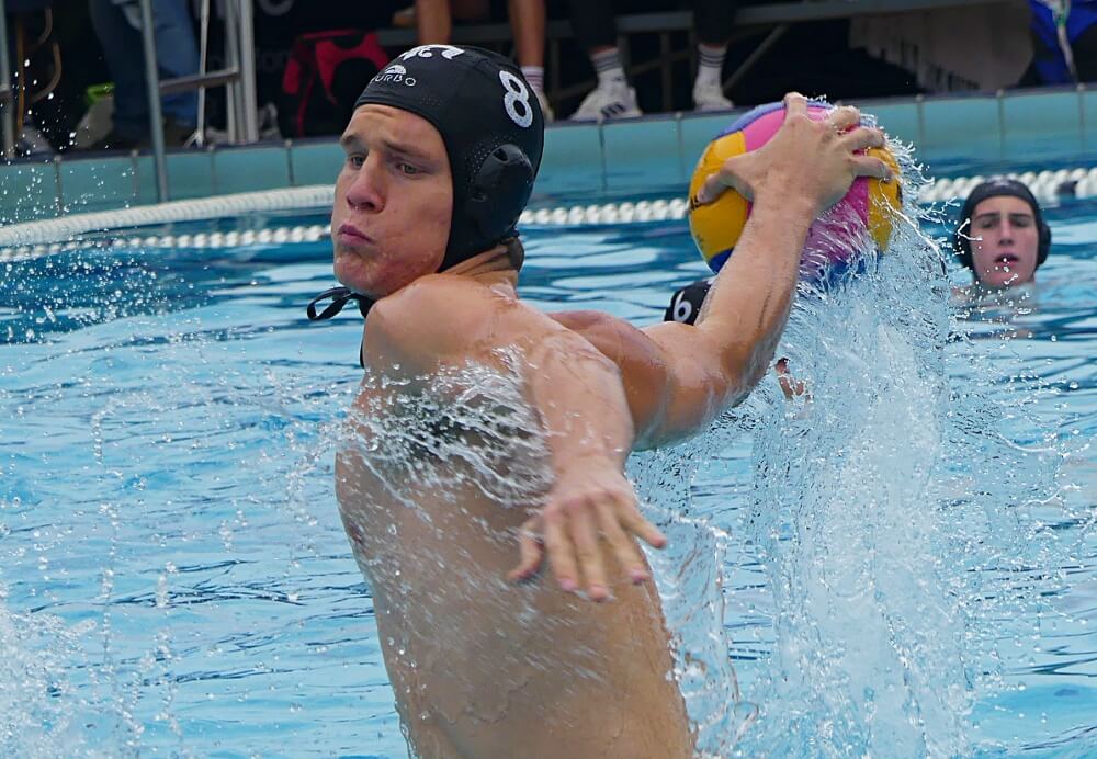 Bradley van Loggerenberg and his Hilton College teammates will contest the Clifton Water Polo Tournament final for the second successive year, taking on Kearsney College for the title. Photo: Brad Morgan.