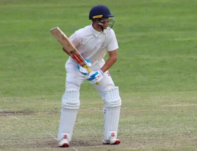 Vegas Scott rocketed to a commanding unbeaten century in Jeppe's 165-run win over Krugersdorp High. Photo: Supplied.