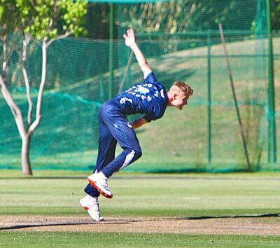 Jordan van Eck was outstanding with the ball in Menlopark's victory over Jeppe. Photo: Supplied.