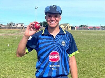 Punt captain De Wet Heyneke smiles with his well-earned match ball. Photo: Supplied.