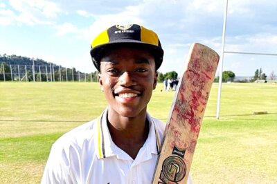 Vuyo Maqhubu shared a 51-run opening partnership and scored 41 runs to help Voortrekker to victory over Welkom Gim. Photo: Jackals Scheepers.