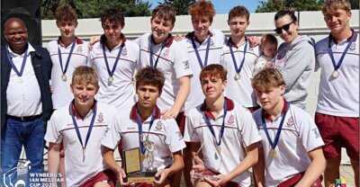 Kearsney College celebrates lifting the prestigious Ian Melliar Cup at Wynberg Boys' High in September. Photo: Supplied.