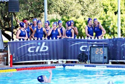 St Stithians Girls' College will contest the final of the Saints Invitational Water Polo Tournament for a second year running. Photo: Debbi Adcock Photography.